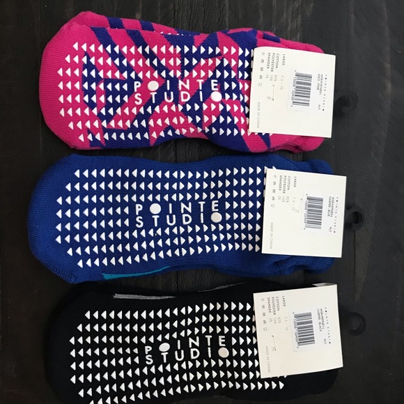 3 Pairs Pointe Studio Grip Socks size M-L - Picture 1 of 2